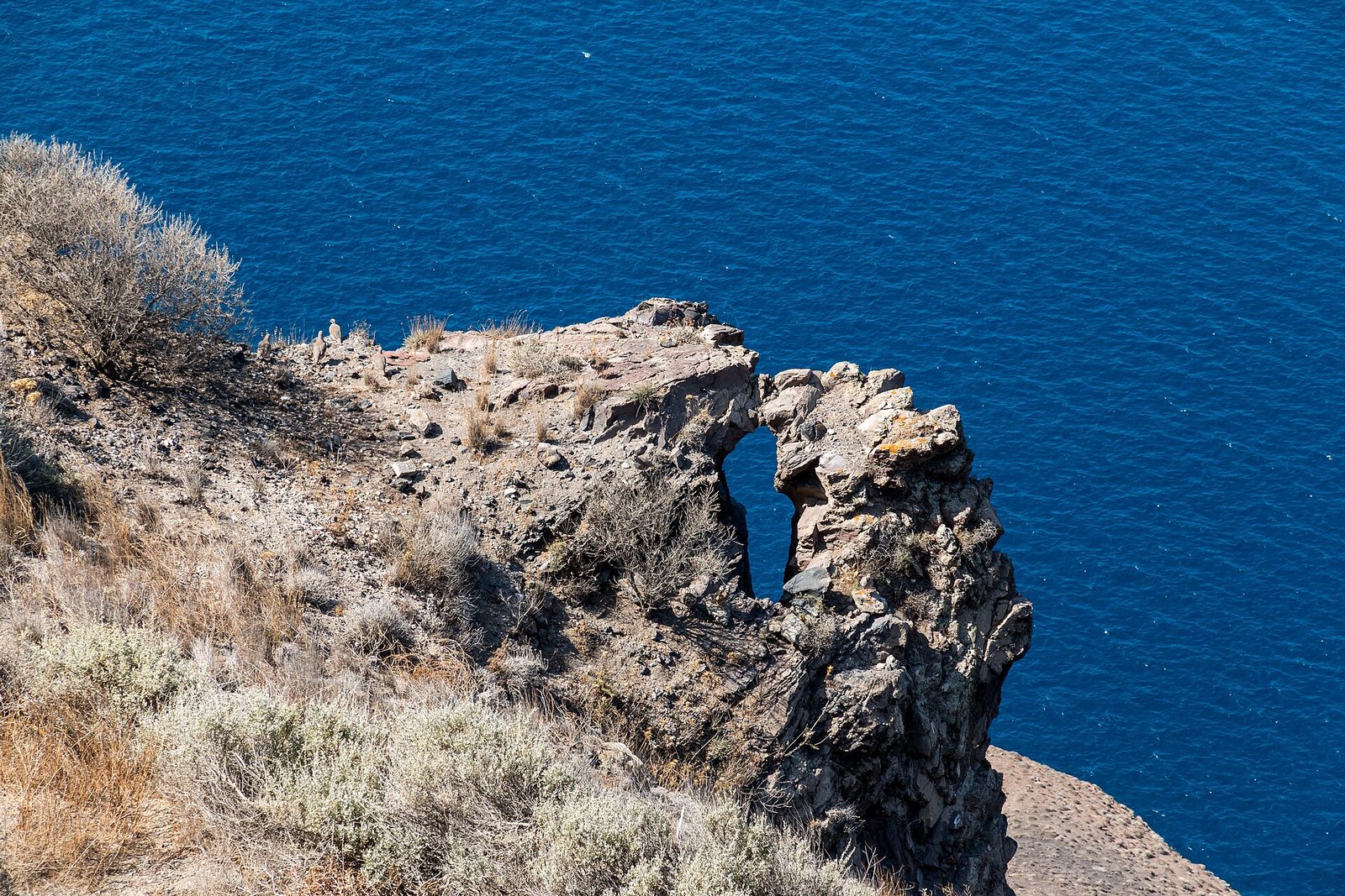 The caldera cliffs at Fira, Santorini