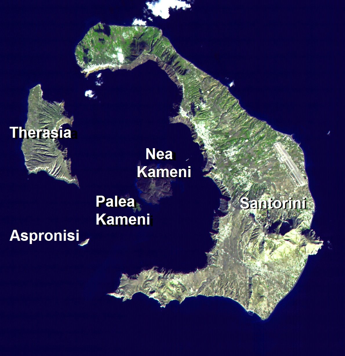 Caldera boat tour