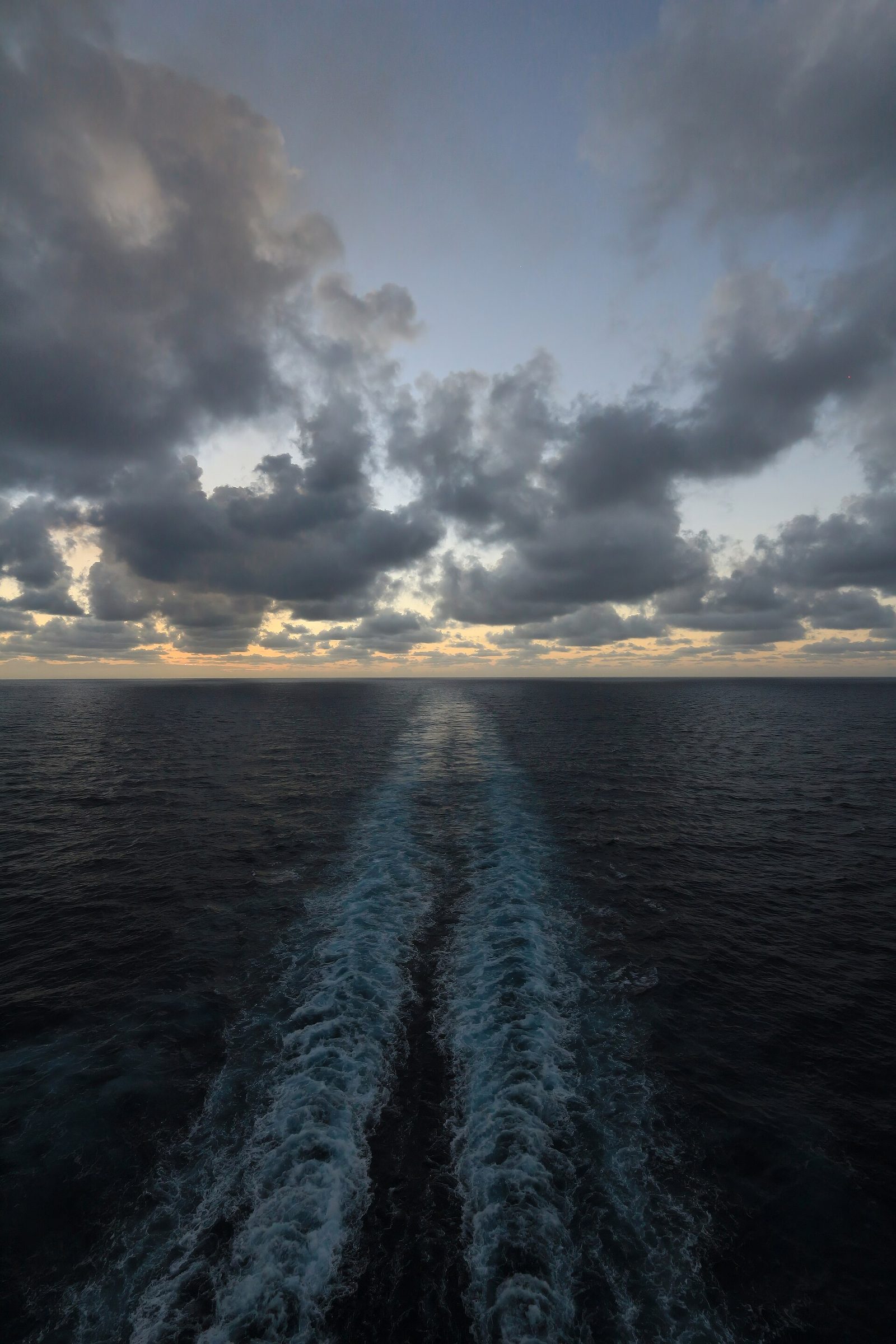 A cruise ship on the Pacific